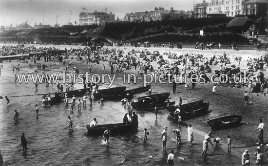 Looking West from the Pier, Clacton on Sea, Essex. c.1930's
